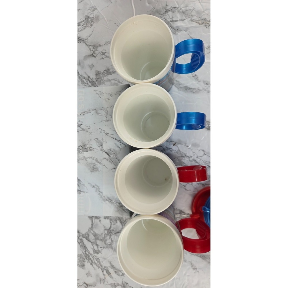 Walt Disney World Mickey Rapid Fill Refill Travel Mugs Cups Lot of 4 With Lids - Picture 5 of 7